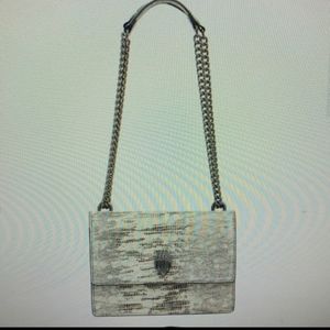 Shoreditch Lizard Embossed Leather Crossbody Bag  KURT GEIGER LONDON